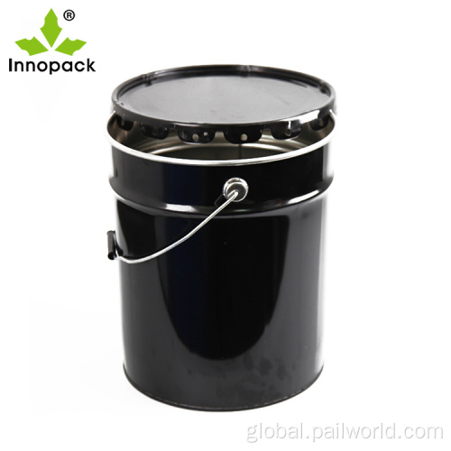 5 Gal Steel Bucket black 5gal steel bucket with lid and handle Supplier